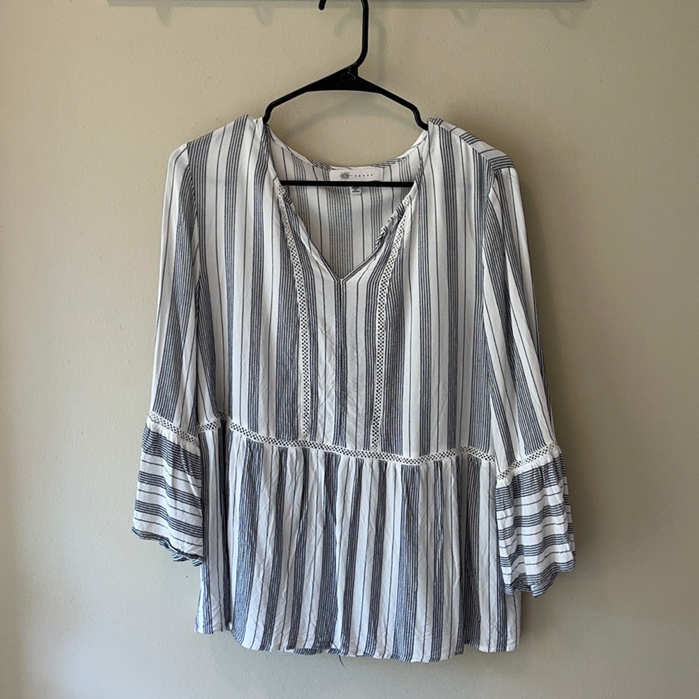 White stripped top